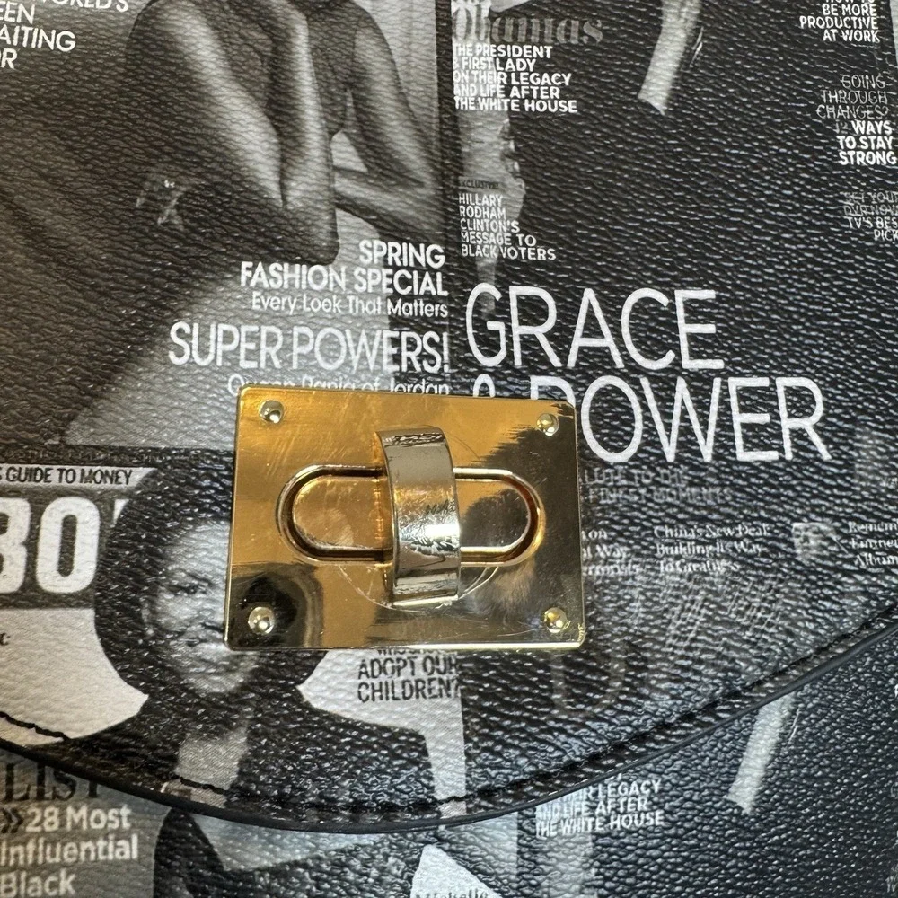 MICHELLE Barack OBAMA DESIGNER‎ MAGAZINE COVER FASHION BACK PACK SHOULDER BAG